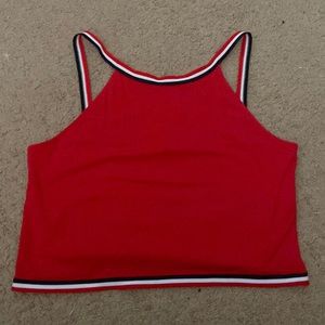 Red tank top
